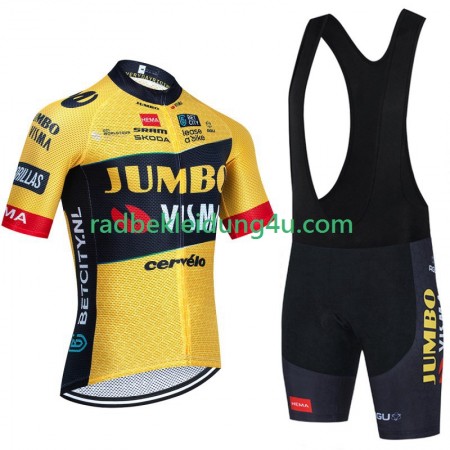 Set Kurzarmtrikot + Trägerhose Jumbo Visma 2023